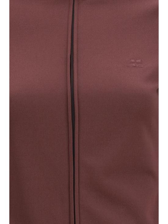 26FW 쿠레쥬 후드 티셔츠 326JTO541JS0002 B259 BORDEAUX - COURREGES