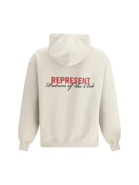  리프레젠트 긴팔 티셔츠 레프레젠트 코튼 후드티 크림 마블 - REPRESENT