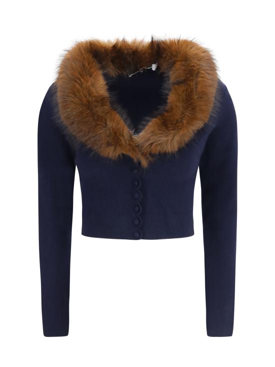 26FW 셀프 포트레이트 스웨터 AW26148CAN NAVY BLUE