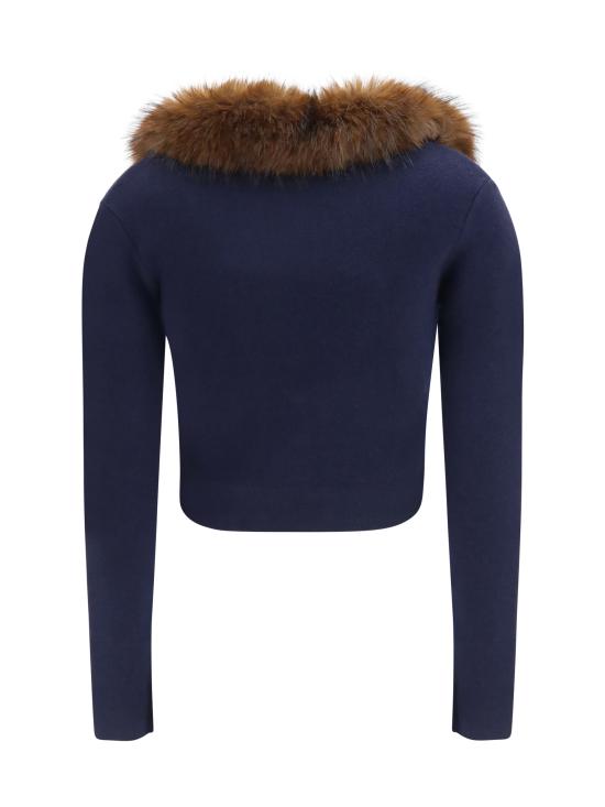26FW 셀프 포트레이트 스웨터 AW26148CAN NAVY BLUE - SELF PORTRAIT
