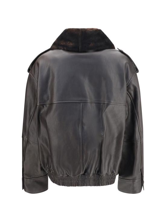 26FW 루루 드 세종 가죽 자켓 RUSSO COFFEEDARK BROWN - LOULOU DE SAISON