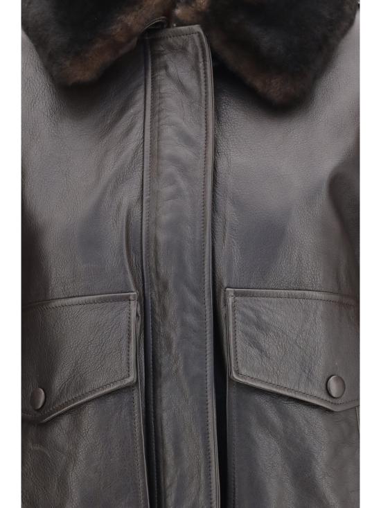 26FW 루루 드 세종 가죽 자켓 RUSSO COFFEEDARK BROWN - LOULOU DE SAISON