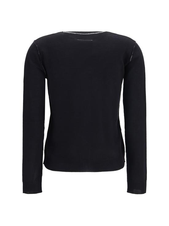 26FW MM6 메종마르지엘라 스웨터 S52HP0044M13037 900 BLACK - MM6 MAISON MARGIELA
