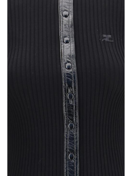 26FW 쿠레쥬 스웨터 326MGI056FI0001 9999 BLACK - COURREGES