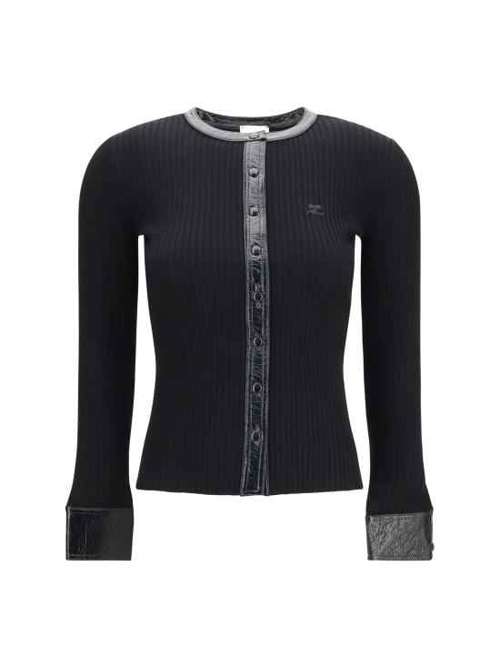 26FW 쿠레쥬 스웨터 326MGI056FI0001 9999 BLACK