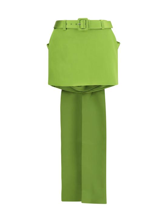 26FW 셀프 포트레이트 숏 스커트 AW26008SKG GREEN