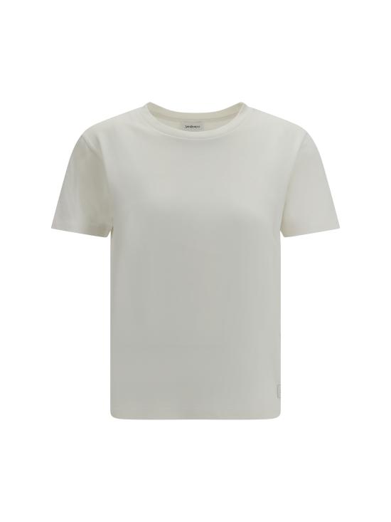 26SS 생로랑 반팔 티셔츠 810277Y37RY 9502 WHITE