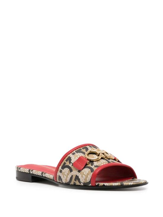  살바토레 페라가모 뮬/슬리퍼 페라가모 간치니 프린트 20mm 뮬 멀티컬러 - SALVATORE FERRAGAMO