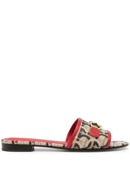  살바토레 페라가모 뮬/슬리퍼 페라가모 간치니 프린트 20mm 뮬 멀티컬러 - SALVATORE FERRAGAMO