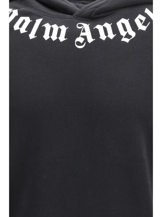 26FW 팜앤젤스 후드 티셔츠 PAMBB003FL001 1003 BLACK - PALM ANGELS