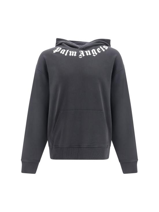 26FW 팜앤젤스 후드 티셔츠 PAMBB003FL001 1003 BLACK