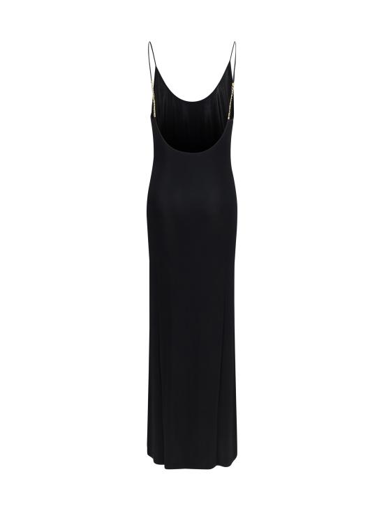 26FW 생로랑 원피스 876792Y38DS 1000 BLACK - SAINT LAURENT