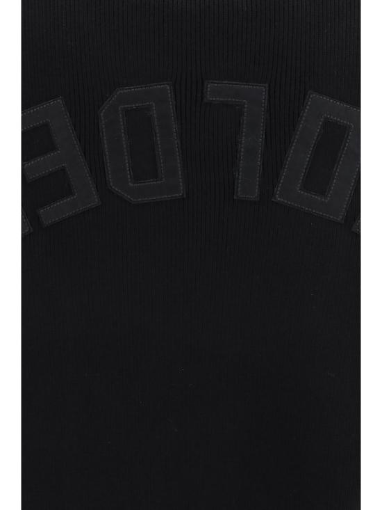 26FW 골든구스 Golden 레터링 밀리터리 크루넥 스웨터 GMP00841P001972 90100 BLACK - GOLDEN GOOSE