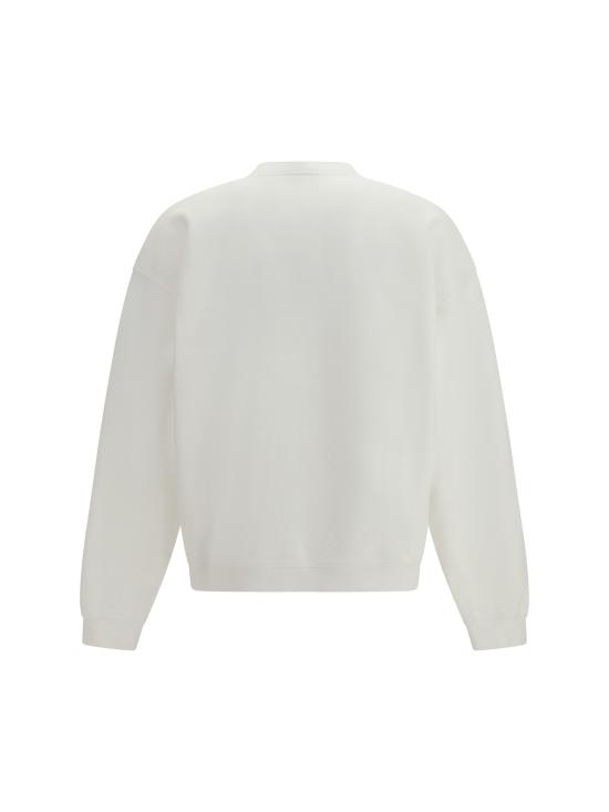  디스퀘어드2 긴팔 티셔츠 Dsquared2 로고 코튼 스웨트셔츠 화이트 - DSQUARED2