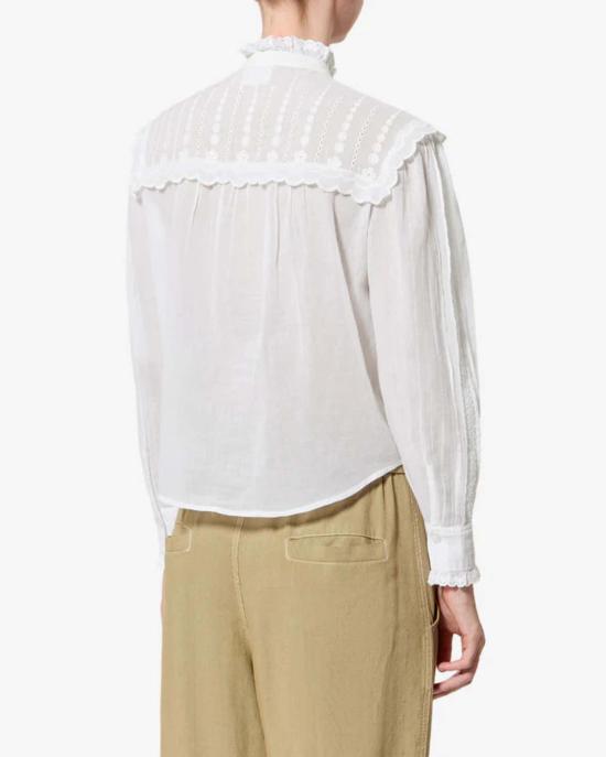  이자벨마랑 셔츠 이자벨 마랑 론지 탑 화이트 - ISABEL MARANT