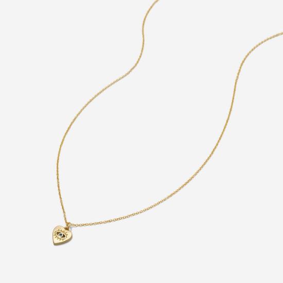  Katie Dean Jewelry 목걸이/팬던트 케이티 딘 주얼리 미니 악마의 눈 하트 목걸이 골드 - OTHER BRANDS