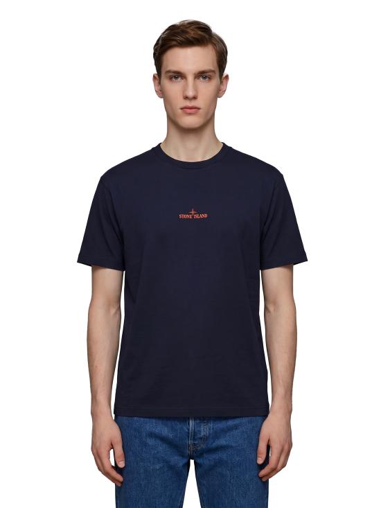 26FW 스톤 아일랜드 그래픽 프린트 오가닉 코튼 반팔 티셔츠 L2S152100001S0534 V002A BLUENAVY
