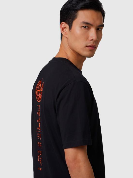 26FW 스톤 아일랜드 그래픽 프린트 오가닉 코튼 반팔 티셔츠 L2S152100001S0533 V0029 BLACK - STONE ISLAND