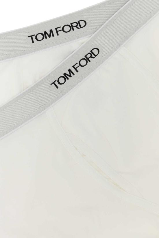  톰포드 팬티 스트레치 코튼 복서 세트 화이트 - TOMFORD
