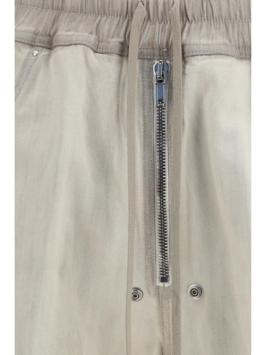  릭 오웬스 데님 와이드 벨라  팬츠 밀크 워시 - RICK OWENS