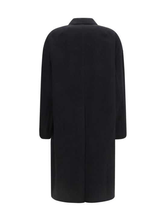  릭 오웬스 코트 브래드 버진 울  블랙 - RICK OWENS