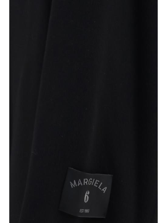  MM6 메종마르지엘라 코트 Mm6 메종 마르지엘라 더블 페이스 울  블랙 - MM6 MAISON MARGIELA