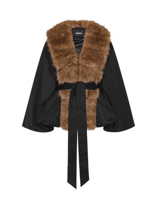 26FW 로테이트 무스탕 115145 100 BLACK
