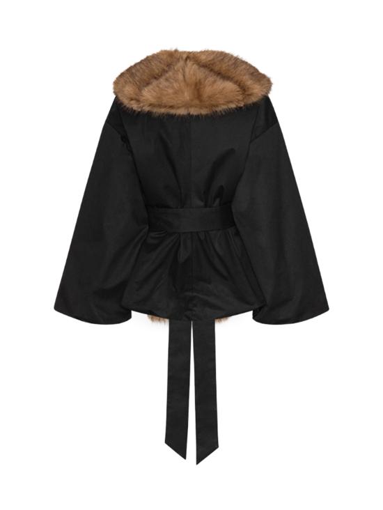 26FW 로테이트 무스탕 115145 100 BLACK - ROTATE
