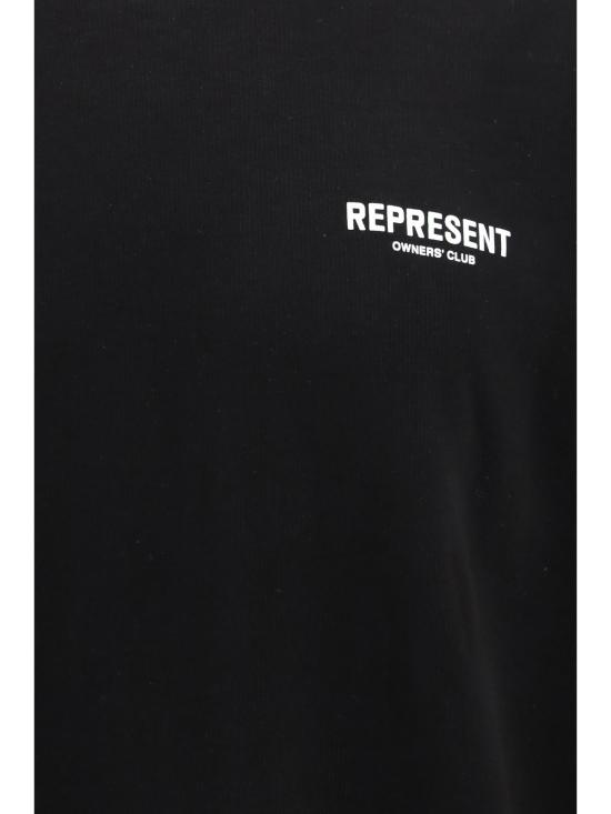  리프레젠트 긴팔 티셔츠 오너스 클럽을 대표하는 블랙 스웨트셔츠 - REPRESENT