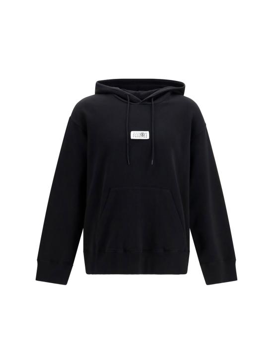 MM6 메종마르지엘라 긴팔 티셔츠 Mm6 메종 마르지엘라 코튼 후드티 블랙