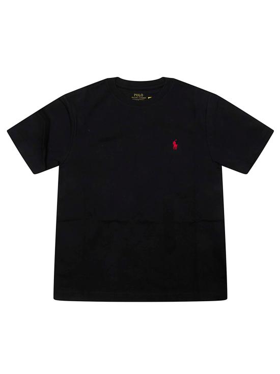 26FW [키즈] 랄프 로렌 티셔츠 323832904 036 RL BLACK