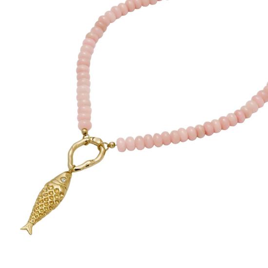  Katie Dean Jewelry 목걸이/팬던트 케이티 딘 주얼리 오팔 피쉬 네크리스 블러쉬