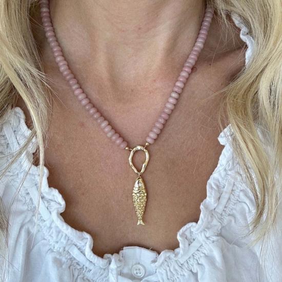  Katie Dean Jewelry 목걸이/팬던트 케이티 딘 주얼리 오팔 피쉬 네크리스 블러쉬 - OTHER BRANDS