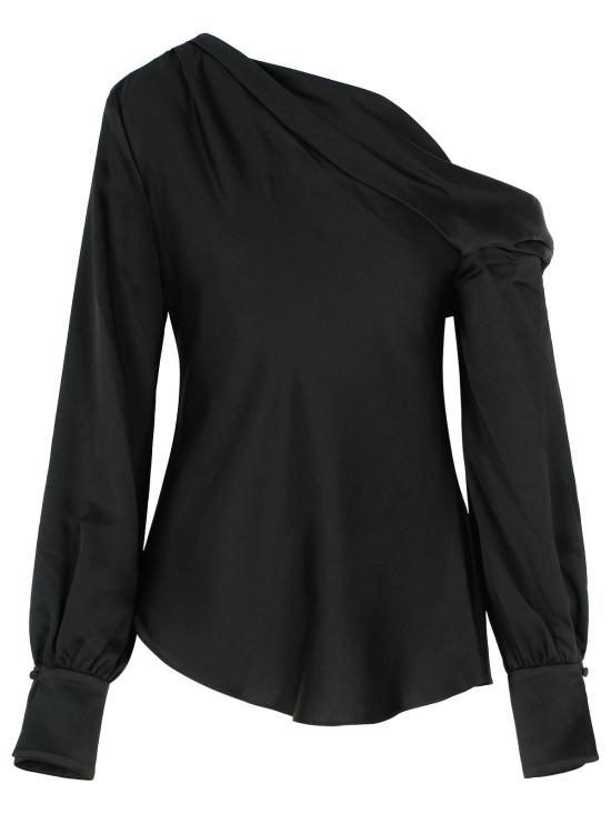 26FW 심카이 블라우스 SI 2081 QBLACK