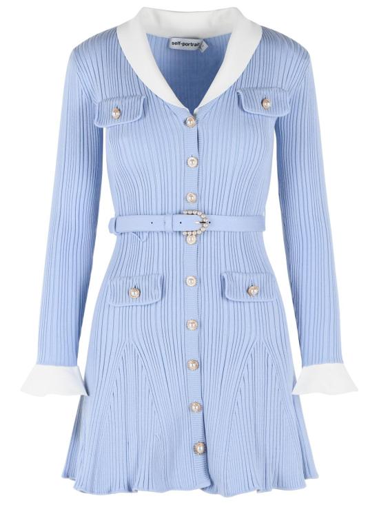 26FW 셀프 포트레이트 숏 원피스 PF26 131S BLBLUE Light Blue