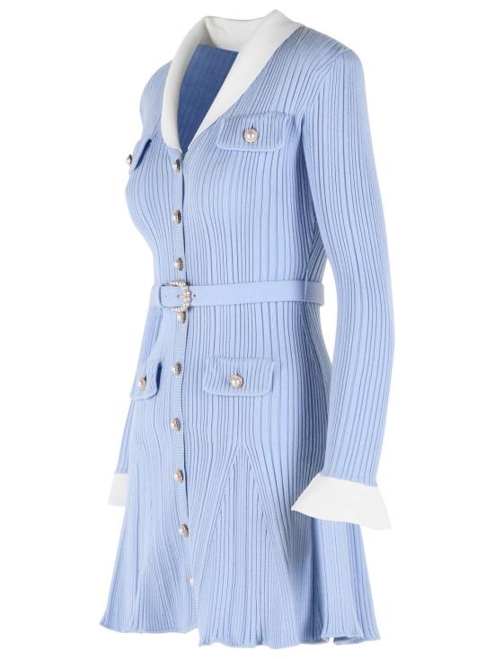 26FW 셀프 포트레이트 숏 원피스 PF26 131S BLBLUE Light Blue - SELF PORTRAIT