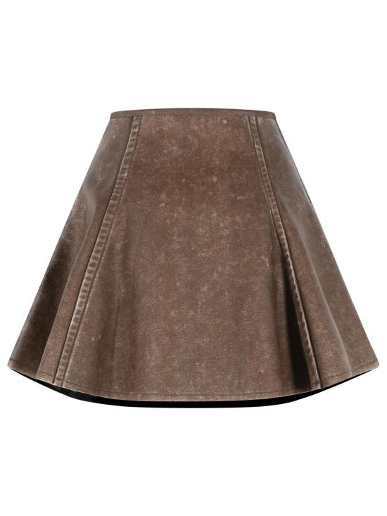 26FW 디젤 숏 스커트 A24070 0WEBJ7BB Brown - DIESEL