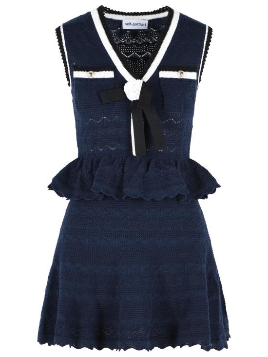 26FW 셀프 포트레이트 숏 원피스 PF26 075S NNAVY