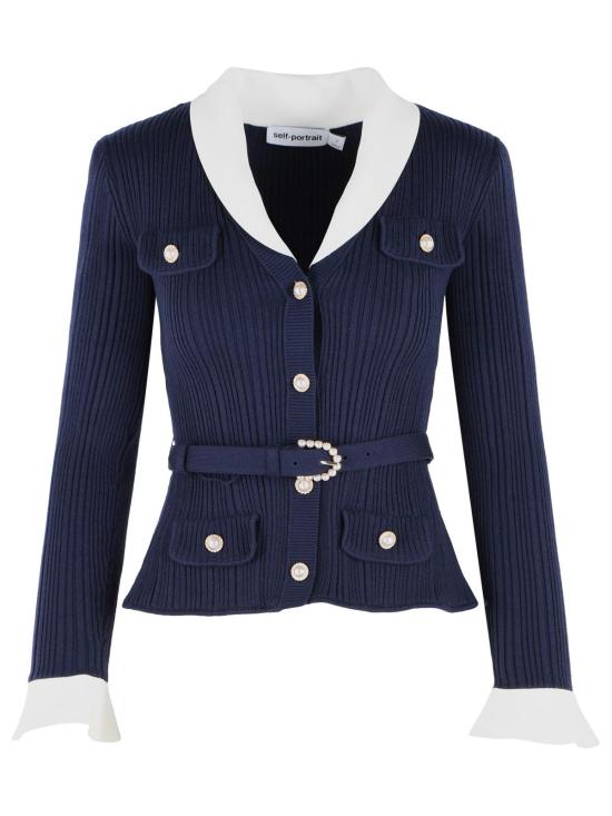 26FW 셀프 포트레이트 가디건 PF26 131C NNAVY