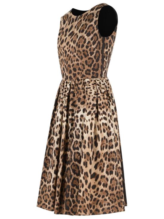 26FW 돌체앤가바나 미디 원피스 F6AAAT HS5E3HY13M Brown - DOLCE & GABBANA