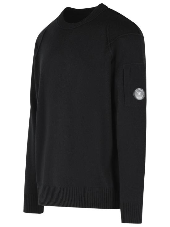 26FW 씨피 컴퍼니 램스울 GRS 크루넥 렌즈 스웨터 RFCMKN707A 110149A999 Black - C.P. COMPANY