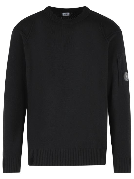 26FW 씨피 컴퍼니 램스울 GRS 크루넥 렌즈 스웨터 RFCMKN707A 110149A999 Black