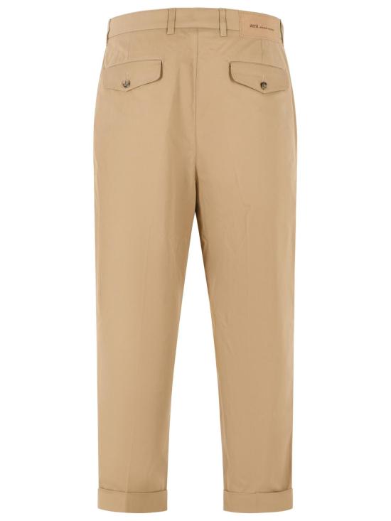 26FW 아미 코튼 캐롯 오버사이즈 트라우저 HTR121 CO0132A184 Beige - AMI