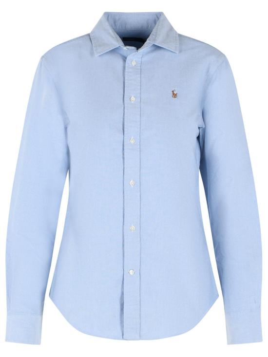 26FW 폴로 랄프로렌 포니 로고 옥스포드 셔츠 211891377001 Light Blue