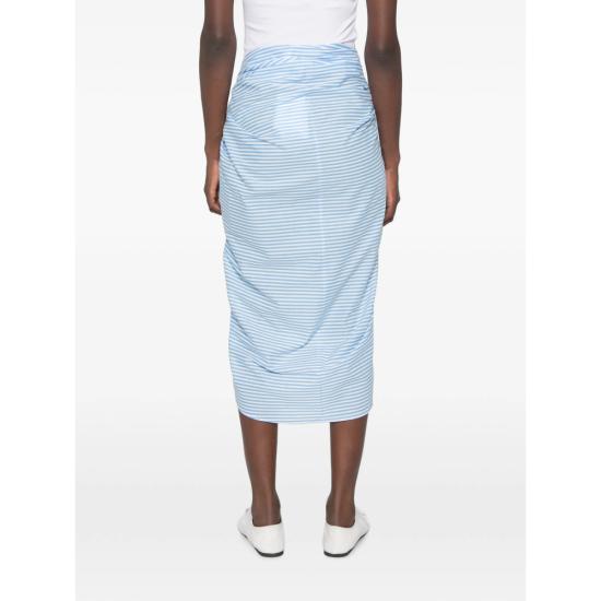 26FW 더프랭키샵 미디 스커트 THIRA WRAP BLUWH BLUE WHITE - THE FRANKIE SHOP