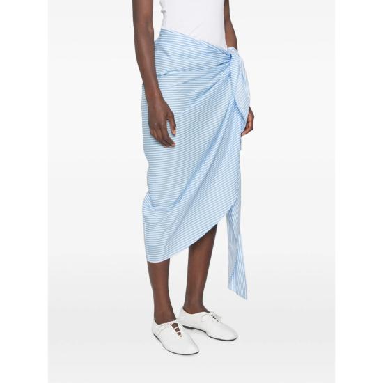 26FW 더프랭키샵 미디 스커트 THIRA WRAP BLUWH BLUE WHITE - THE FRANKIE SHOP