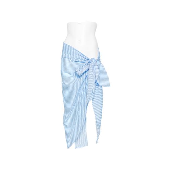 26FW 더프랭키샵 미디 스커트 THIRA WRAP BLUWH BLUE WHITE