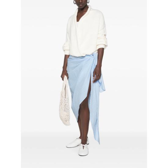 26FW 더프랭키샵 미디 스커트 THIRA WRAP BLUWH BLUE WHITE - THE FRANKIE SHOP
