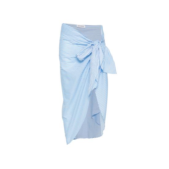 26FW 더프랭키샵 미디 스커트 THIRA WRAP BLUWH BLUE WHITE