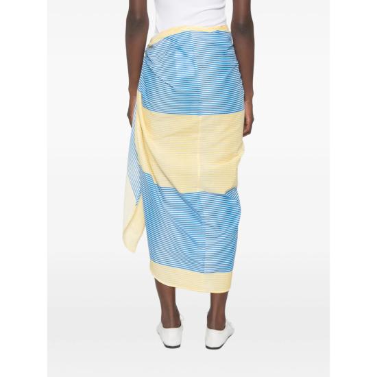 26FW 더프랭키샵 롱 스커트 THIRA WRAP YELLO BLUE YELLOW - THE FRANKIE SHOP